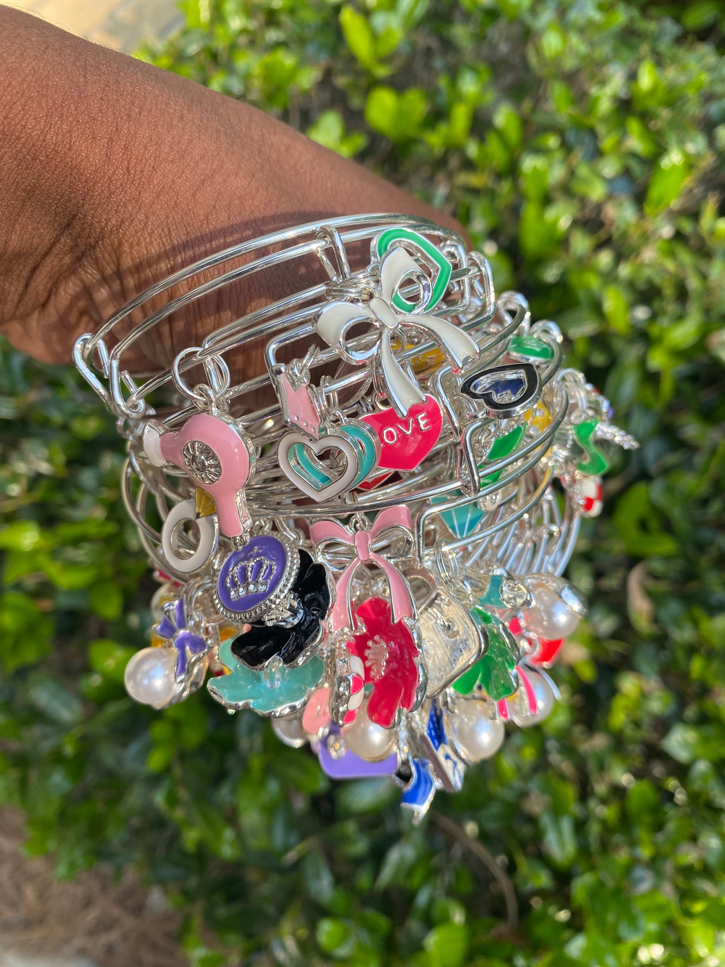 Silver bangles